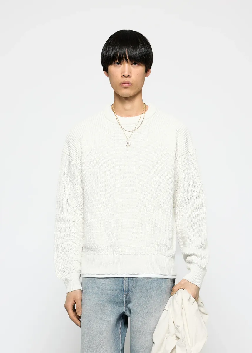 CHUNKY - Strickpullover - ecru