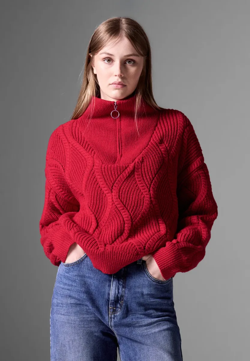 CHUNKY  - Strickpullover - rot