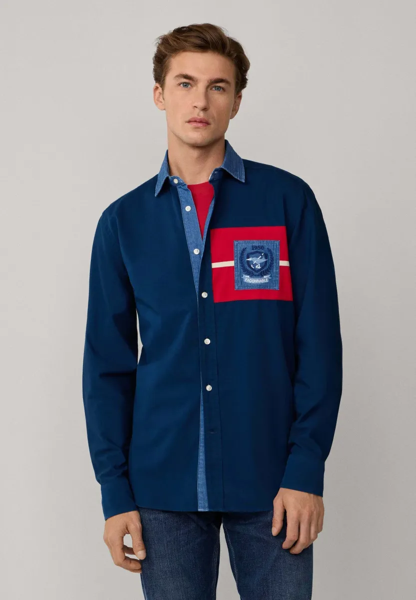 CL SP RUGBY PATCH 4 - Hemd - naval blue