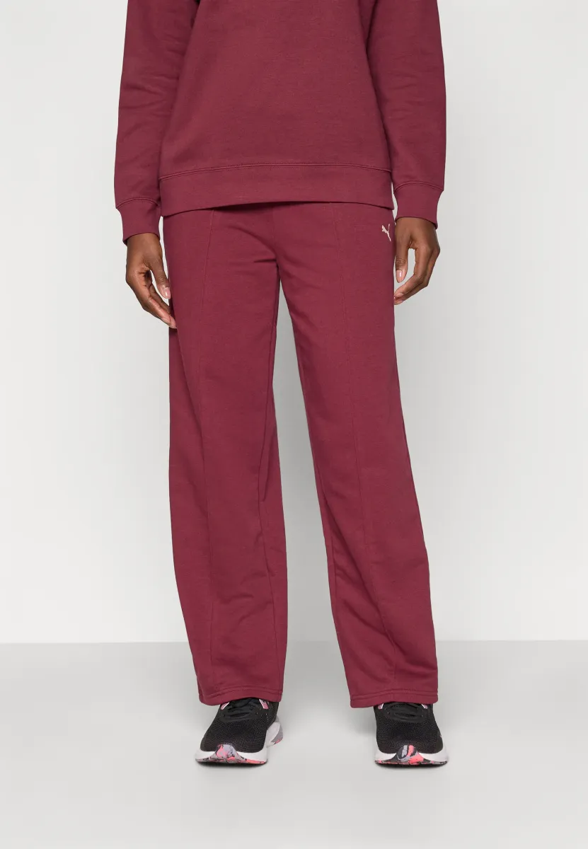 CLASS COMFORT PINNACLE HIGH WAIST STRAIGHT - Jogginghose - ruby shimmer