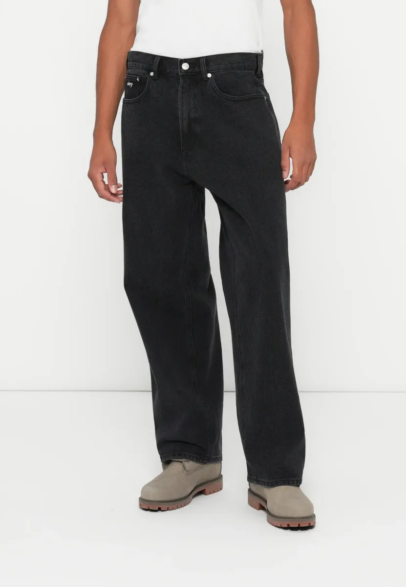 CLASSIC - Baggy Jeans - washed black