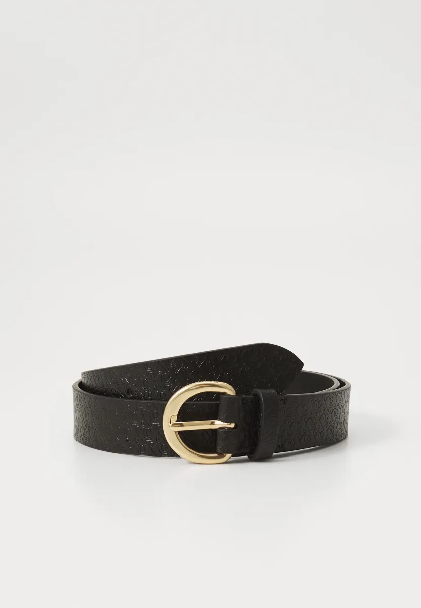 CLASSIC BUCKLE  - Gürtel - black/light gold-coloured
