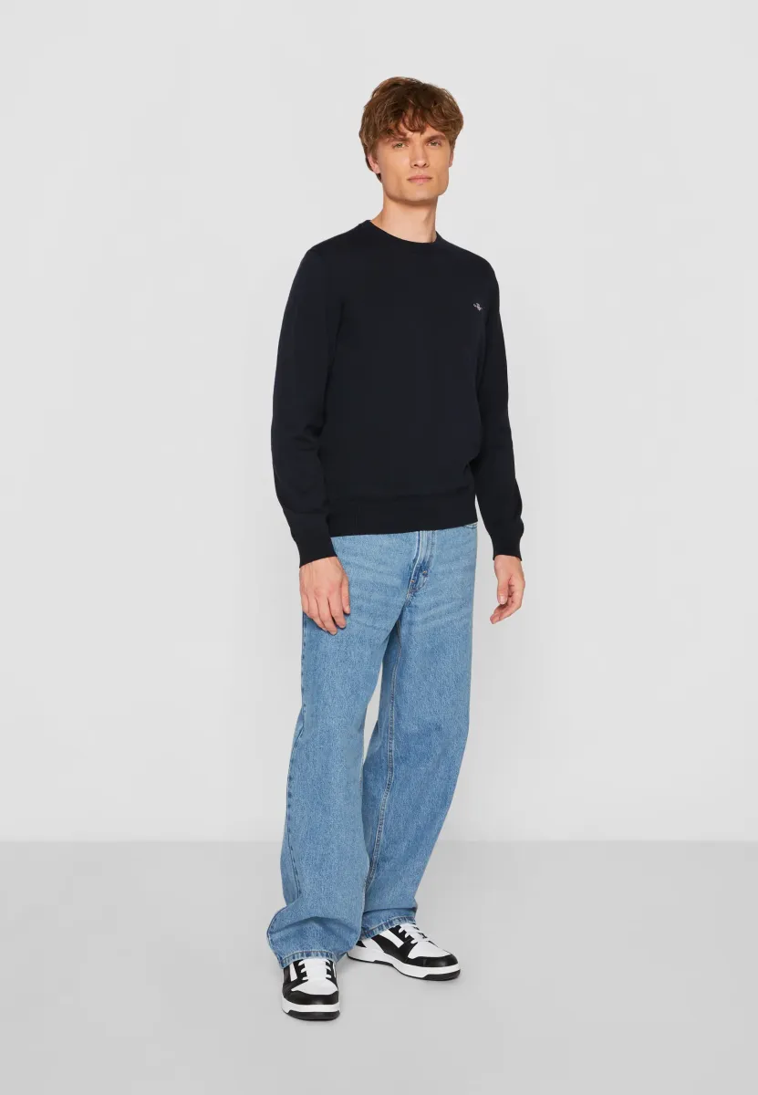 CLASSIC C NECK - Strickpullover - evening blue