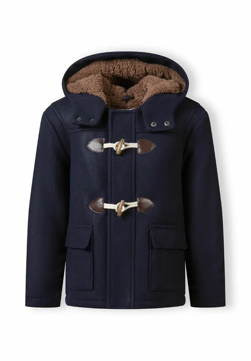 CLASSIC DUFFLE WITH HOOD - Wintermantel - navy