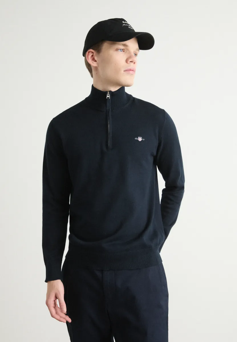 CLASSIC HALF ZIP - Strickpullover - evening blue