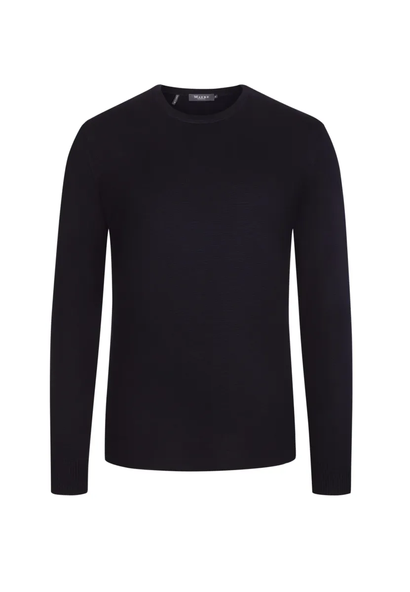 CLASSIC LINE RUNDHALS - Strickpullover - blue