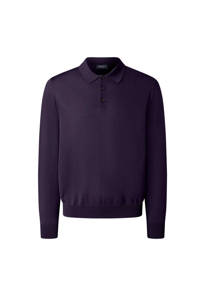 CLASSIC LINE - Strickpullover - dark eggplant