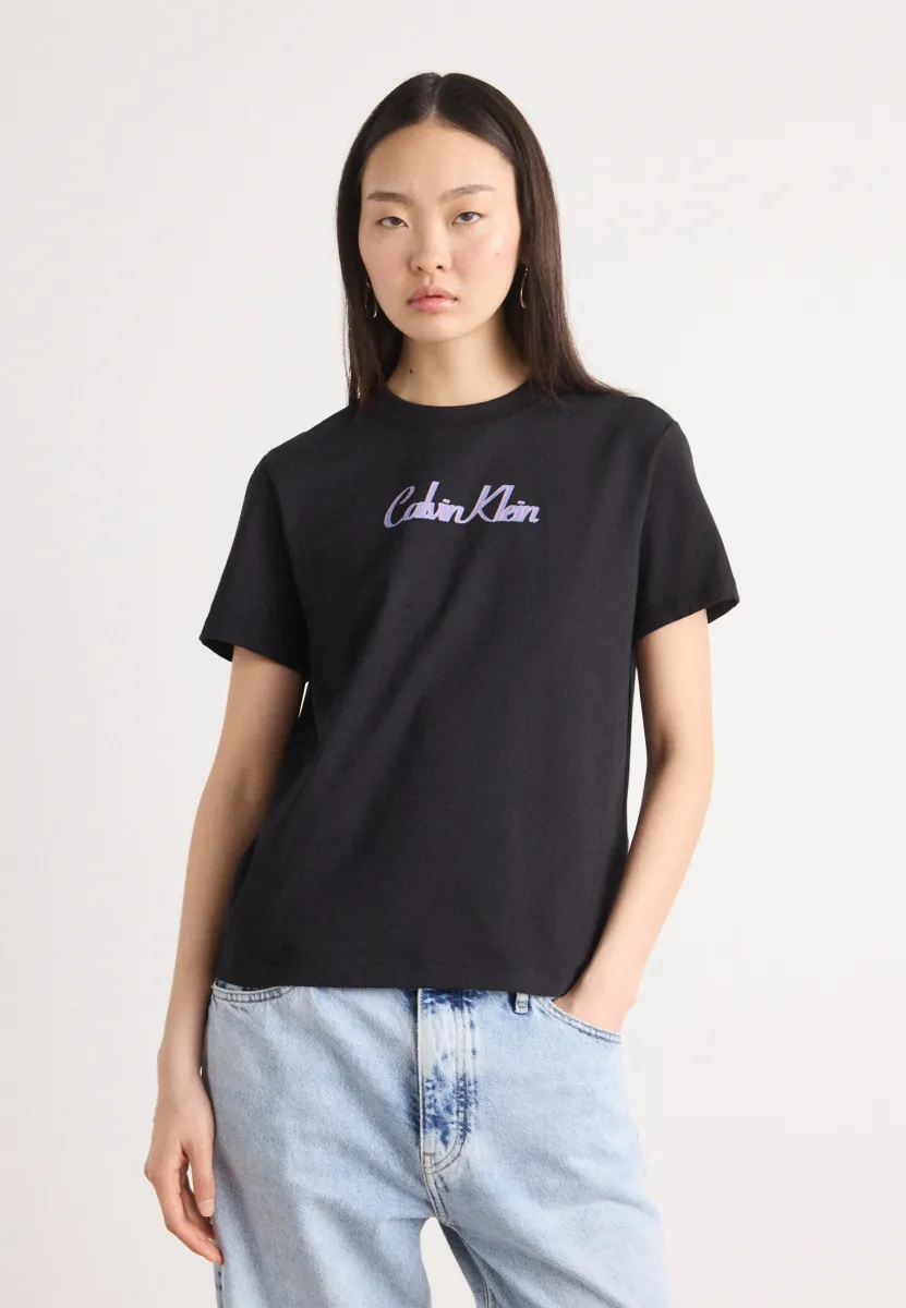 CLASSIC LOGO TEE - T-Shirt print - black