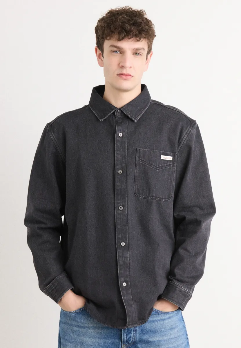 CLASSIC OVERSHIRT - Hemd - black