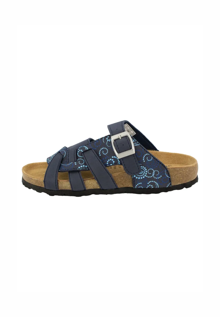 CLASSIC - Pantolette flach - blau
