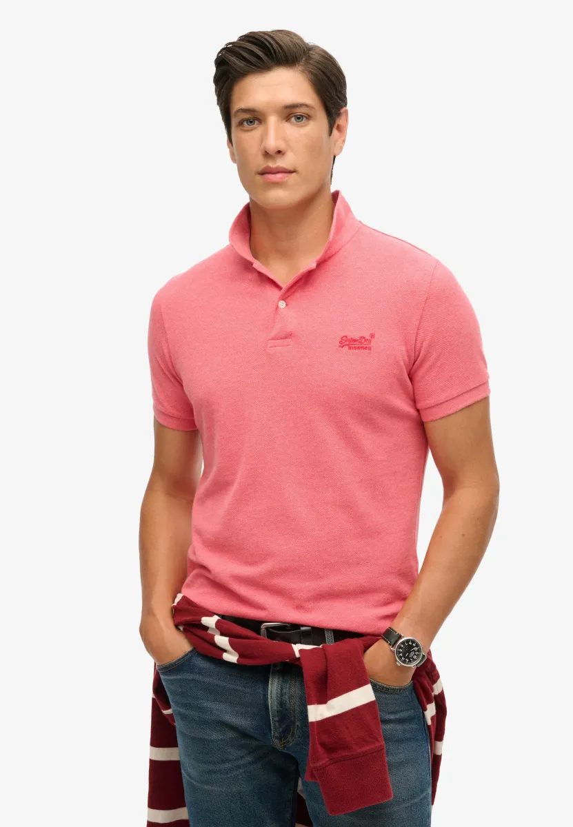 CLASSIC - Poloshirt - punch pink marl