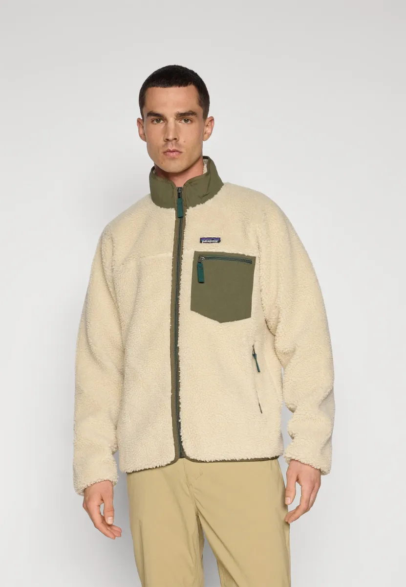 CLASSIC RETRO-X - Fleecejacke - dark natural/basin green