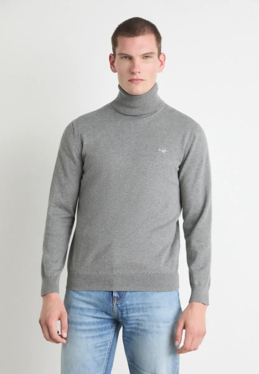 CLASSIC ROLLERNECK - Strickpullover - dark grey melange