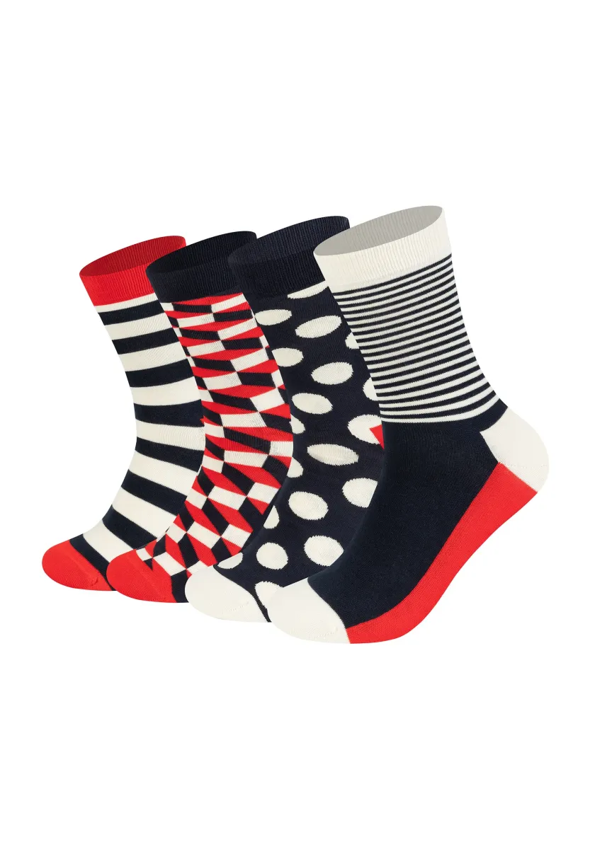 CLASSIC SOCKS GIFT SET UNISEX 4 PACK  - Socken - navy multi
