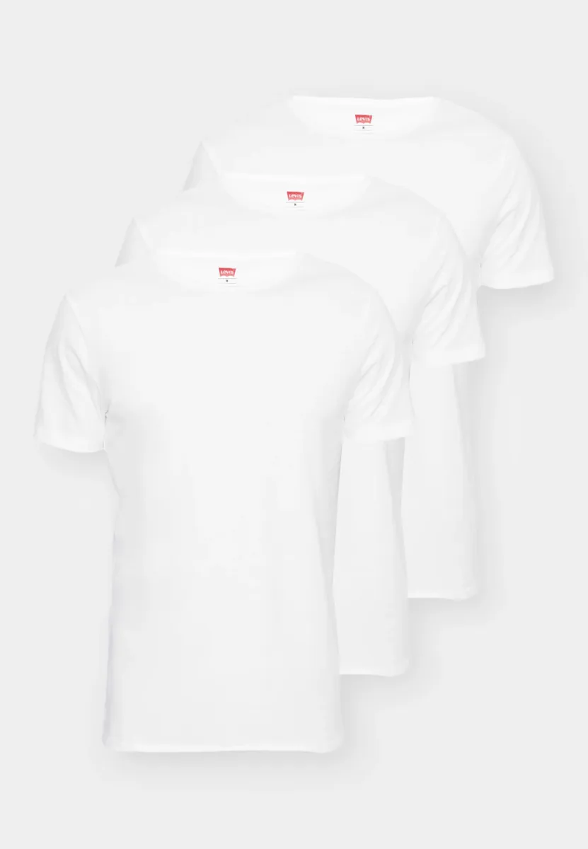 CLASSIC SOLID CREW 3 PACK - Unterhemd/-shirt - white