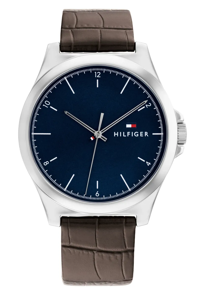 CLASSIC - Uhr - silberfarben/blau/braun