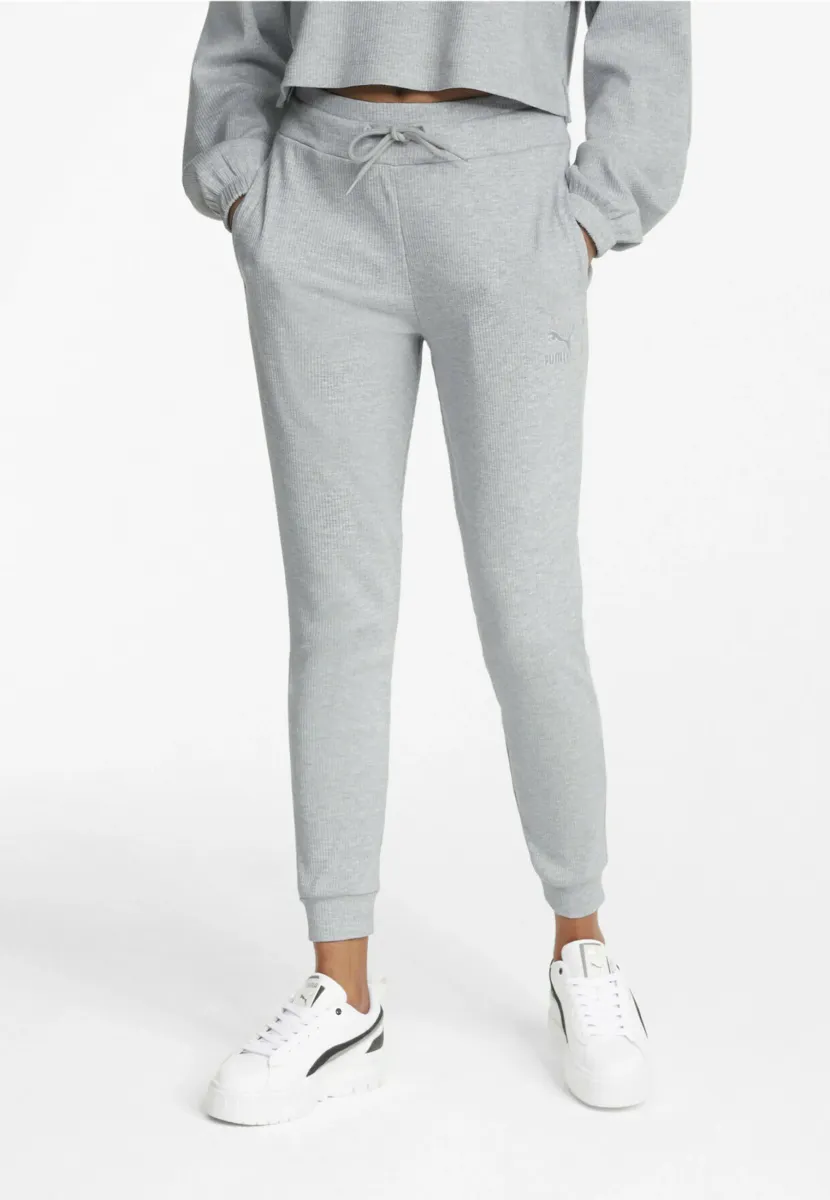 CLASSICS RIBBED - Jogginghose - light gray heather