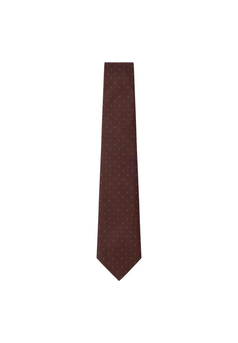 CLASSY TINY DOT - Krawatte - burgundy red