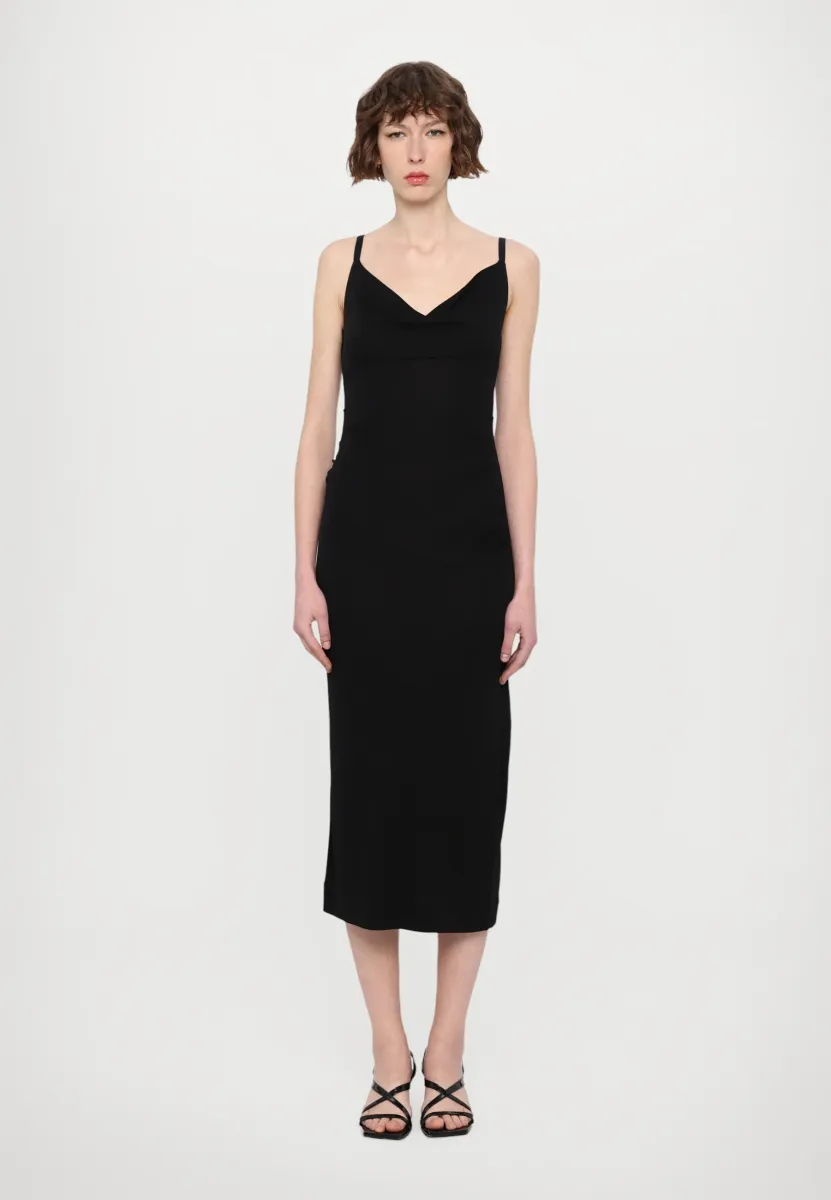 CLAUDIA SLIP DRESS - Jerseykleid - black