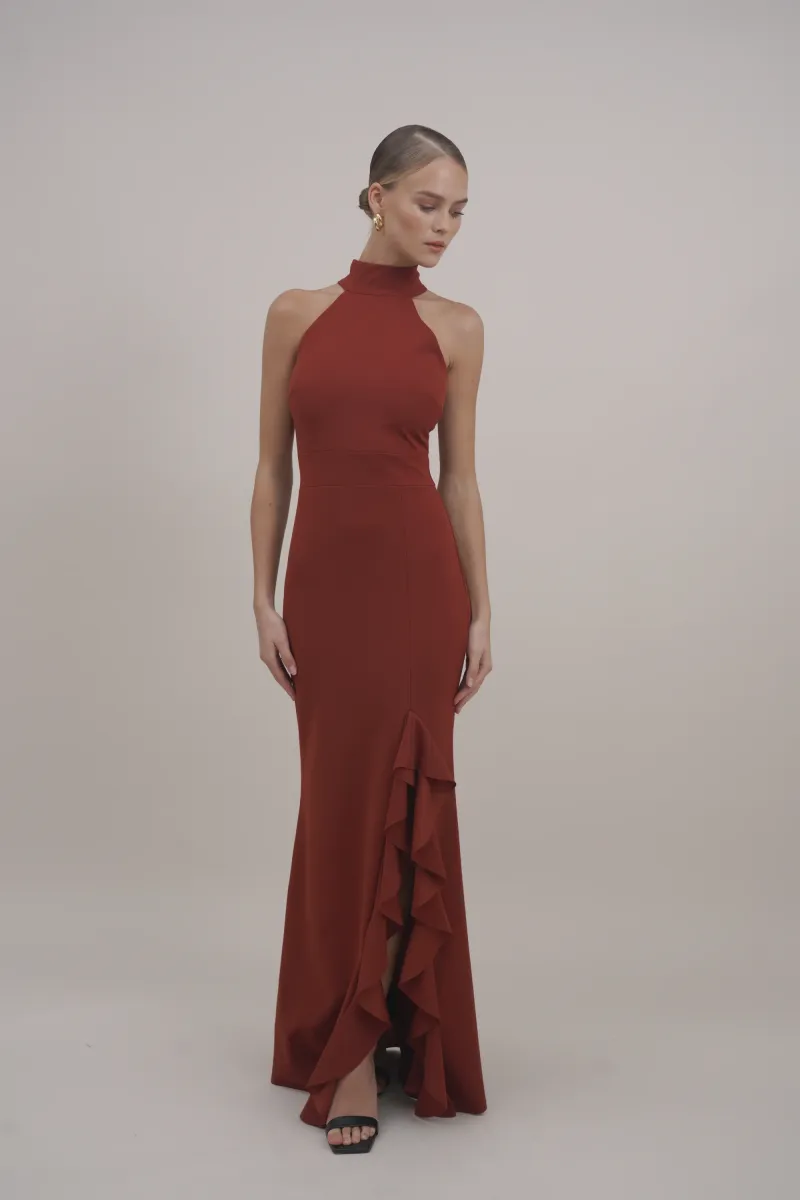 CLAUDINE - Ballkleid - burnt orange