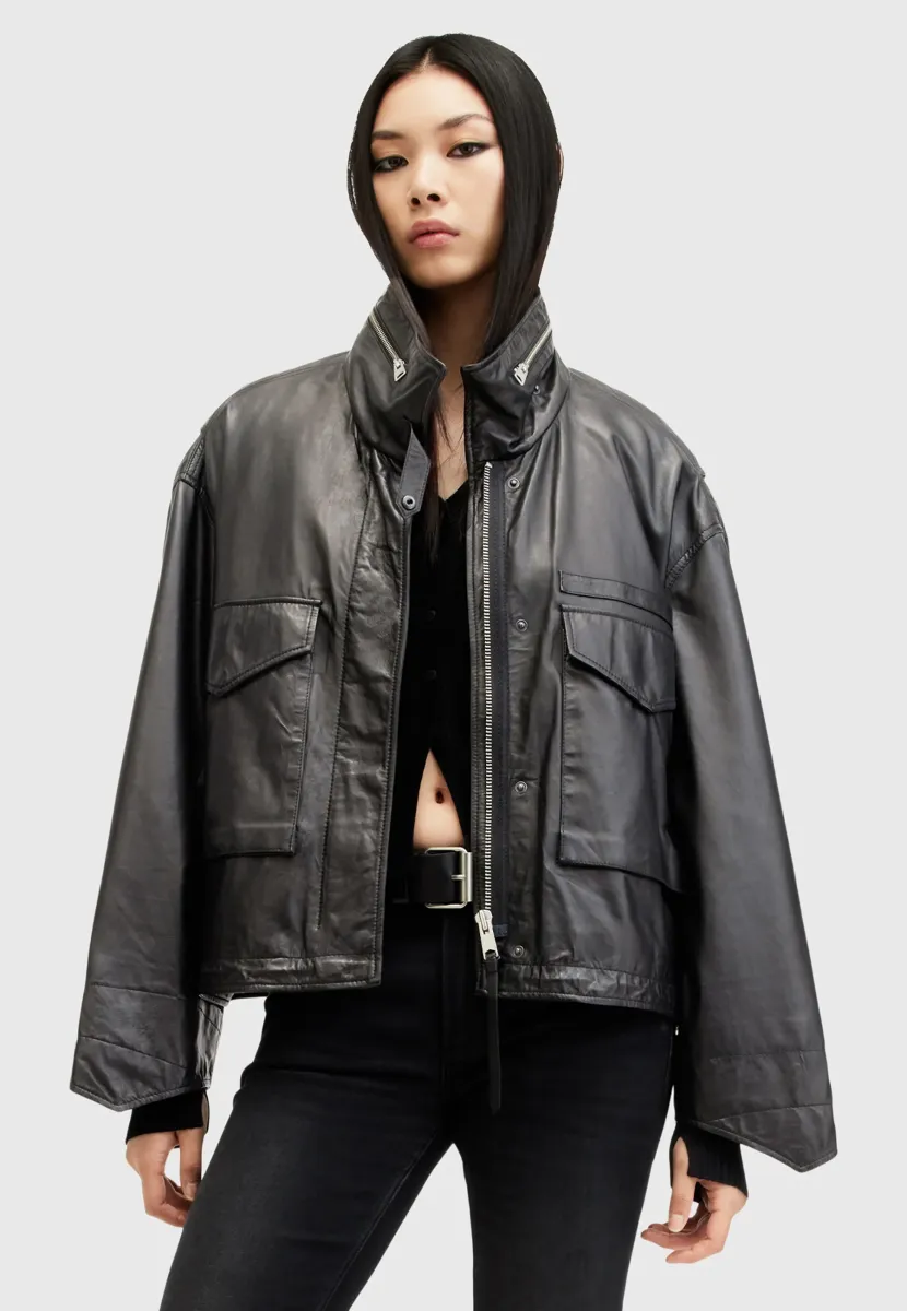 CLAY - Lederjacke - black