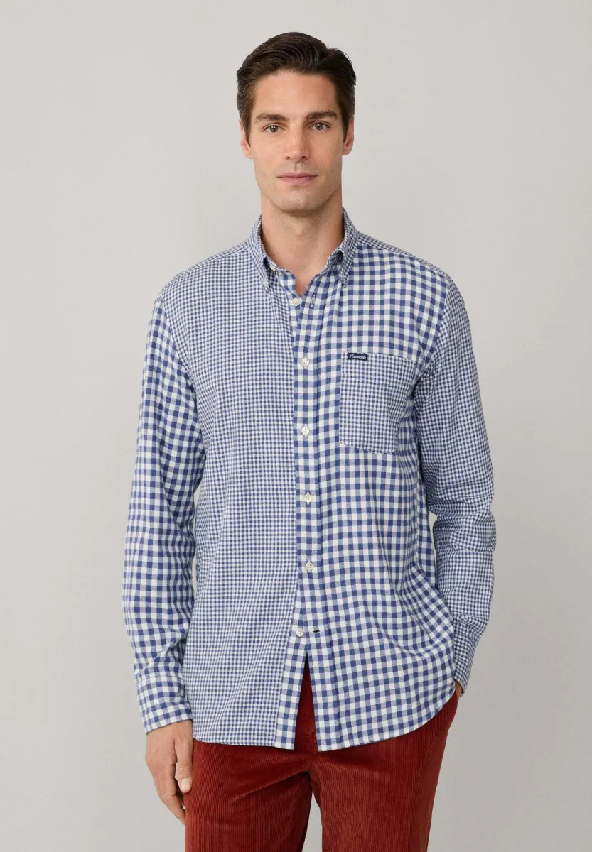 CLBD CO FLA TWOGINGH - Hemd - dark denim blue
