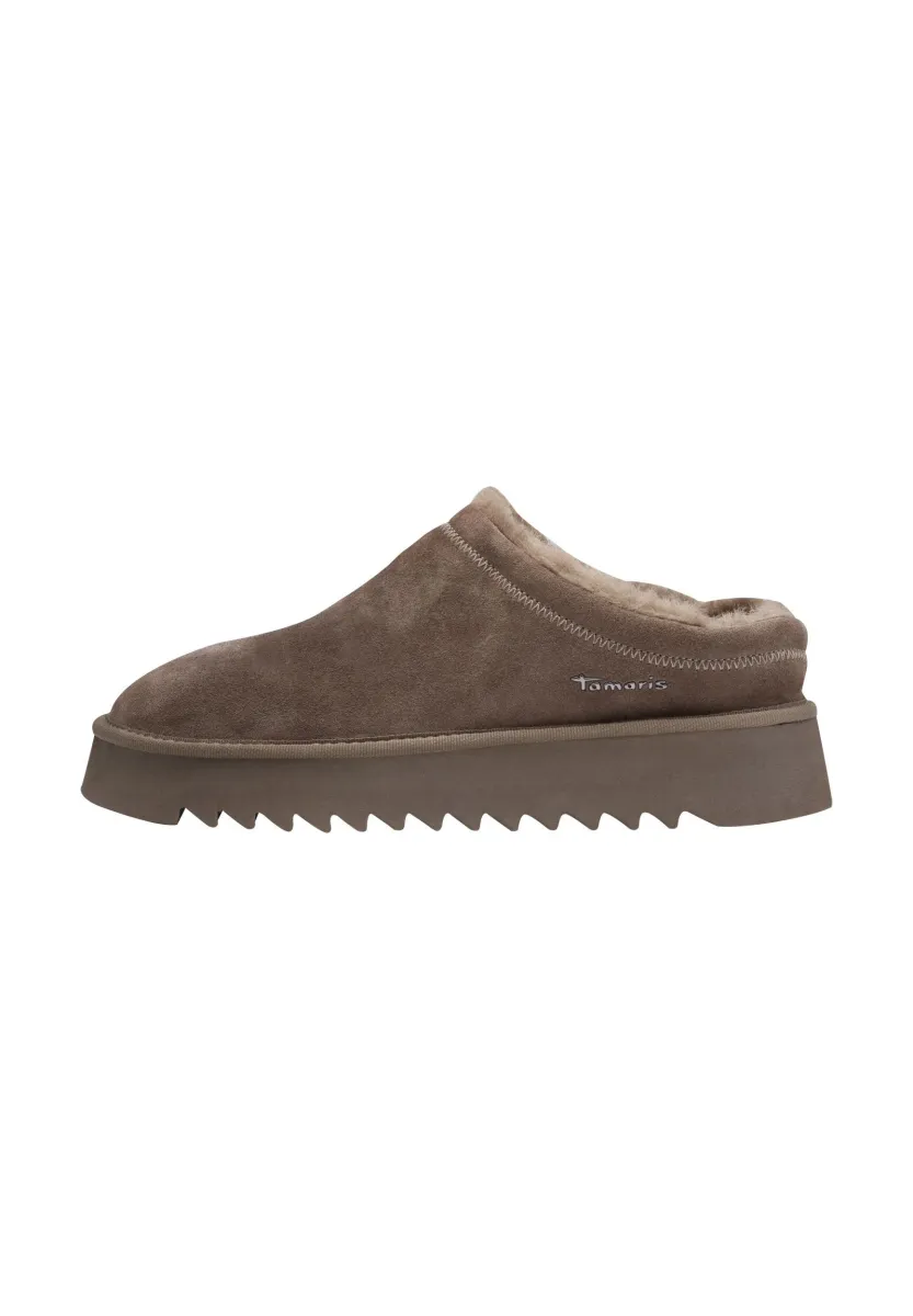 Clogs - taupe