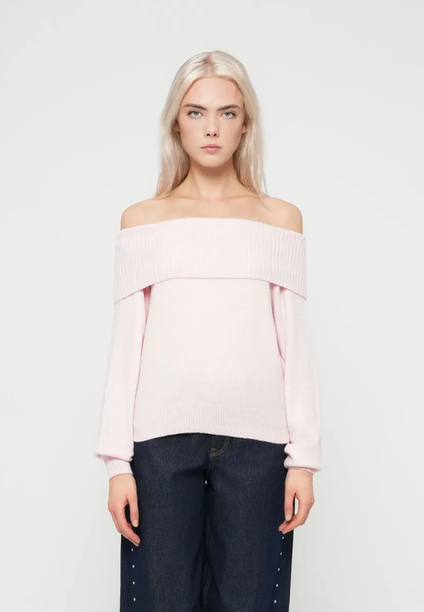 CLOUD FOLDOVER - Strickpullover - pink