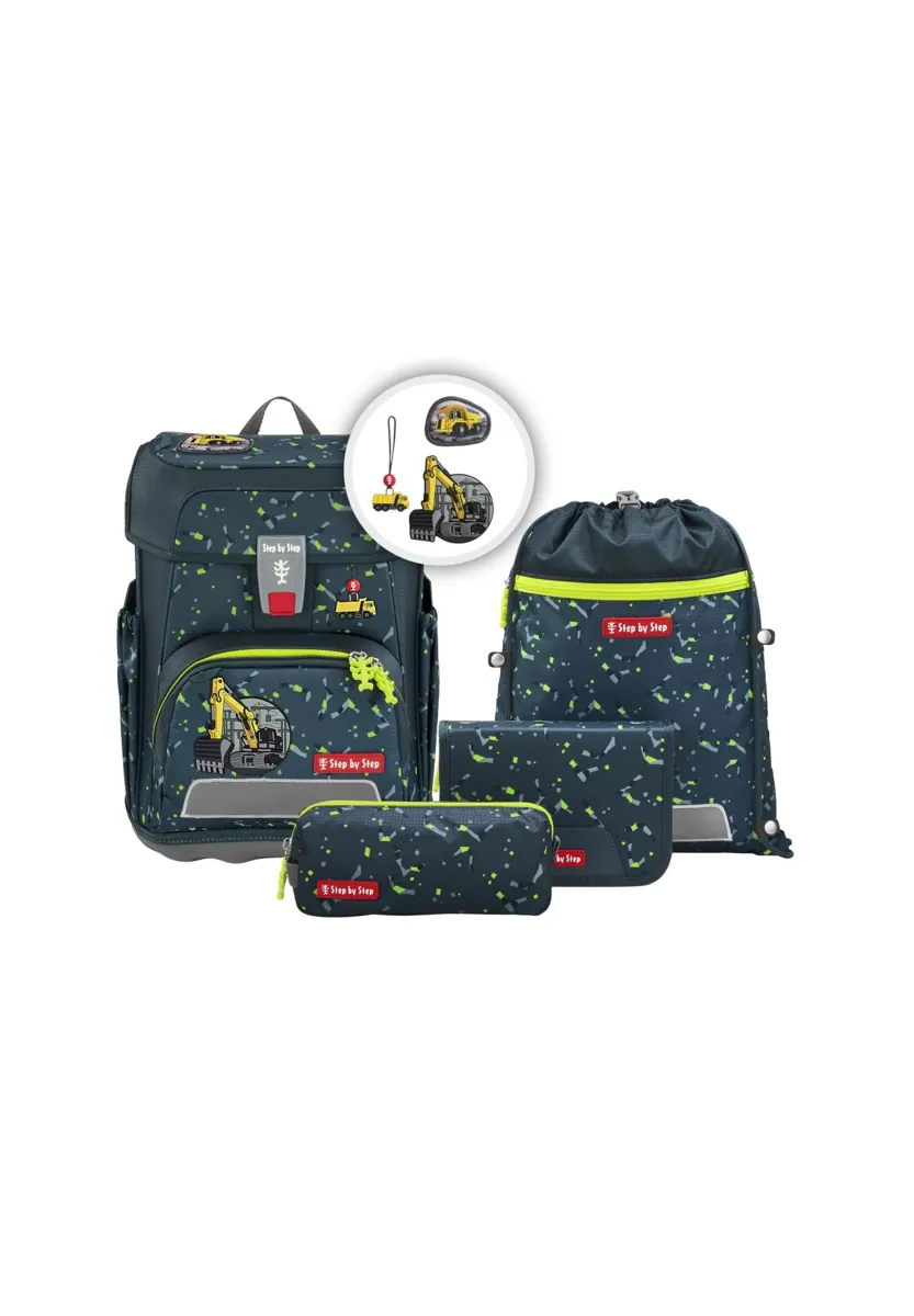 CLOUD-SET 5TLG - Schulranzen - bagger rocco