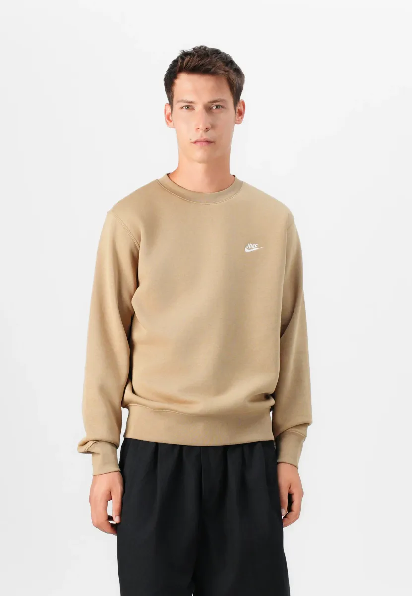 CLUB CREW - Sweatshirt - parachute beige/white