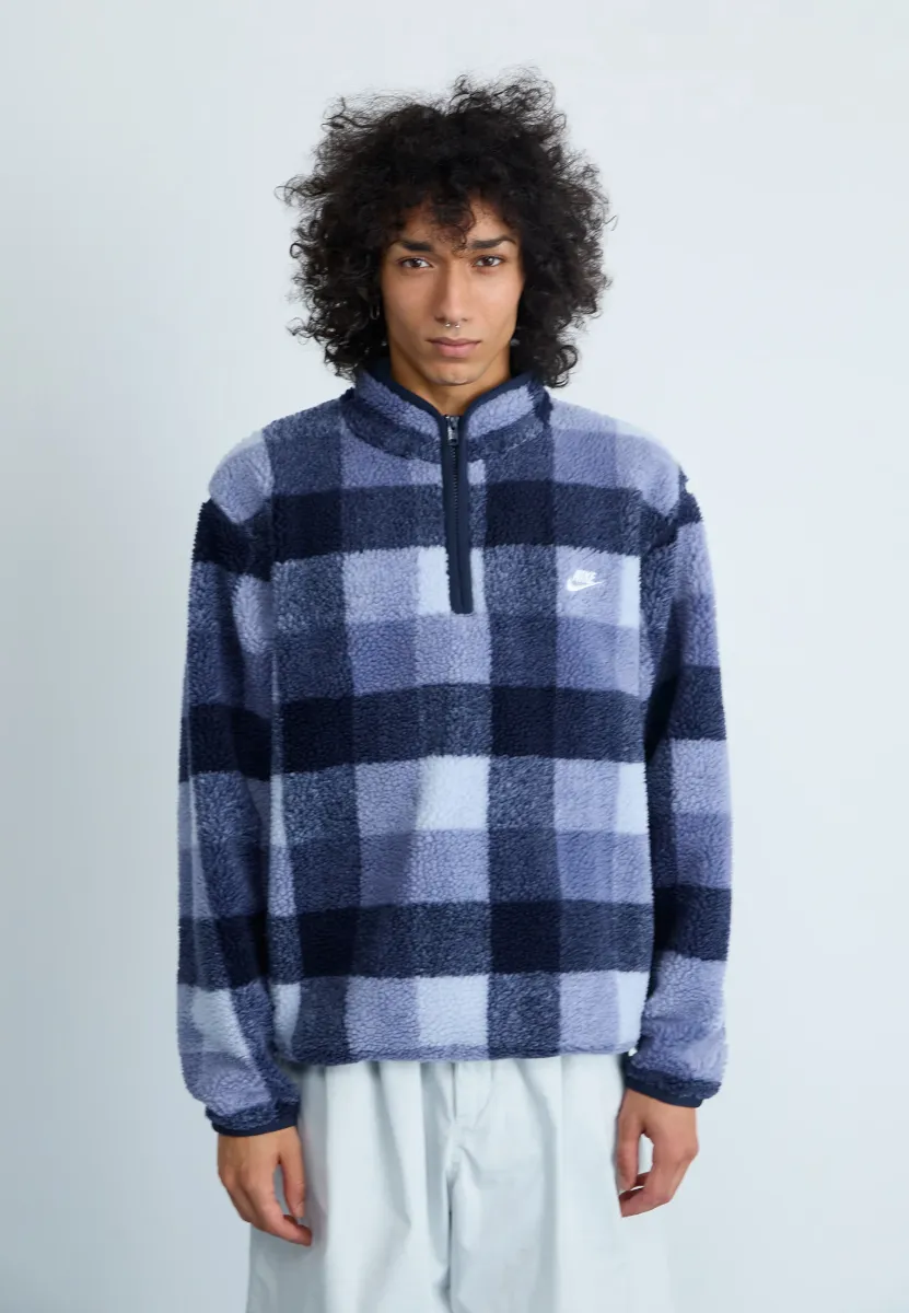 CLUB  - Fleecepullover - ghost/obsidian/world indigo/white