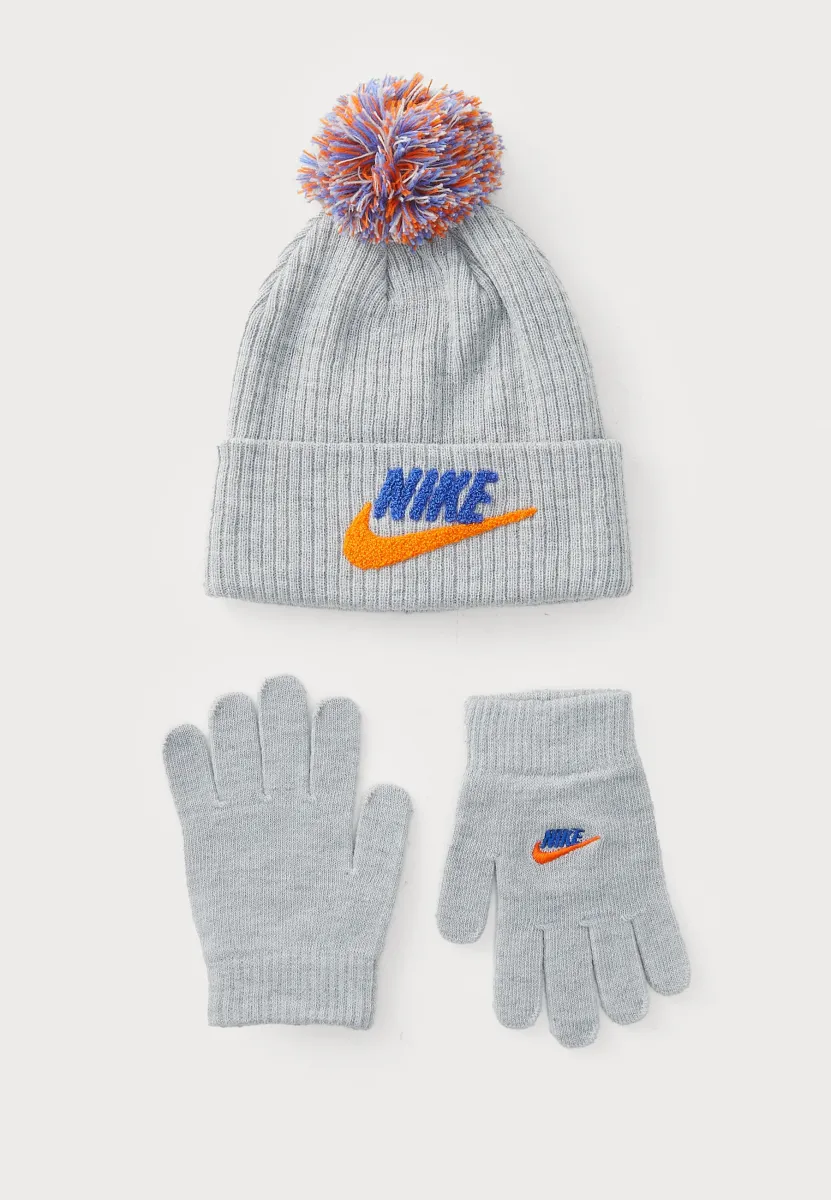 CLUB PEAK BEANIE UNISEX SET - Fingerhandschuh - light smoke gray heather