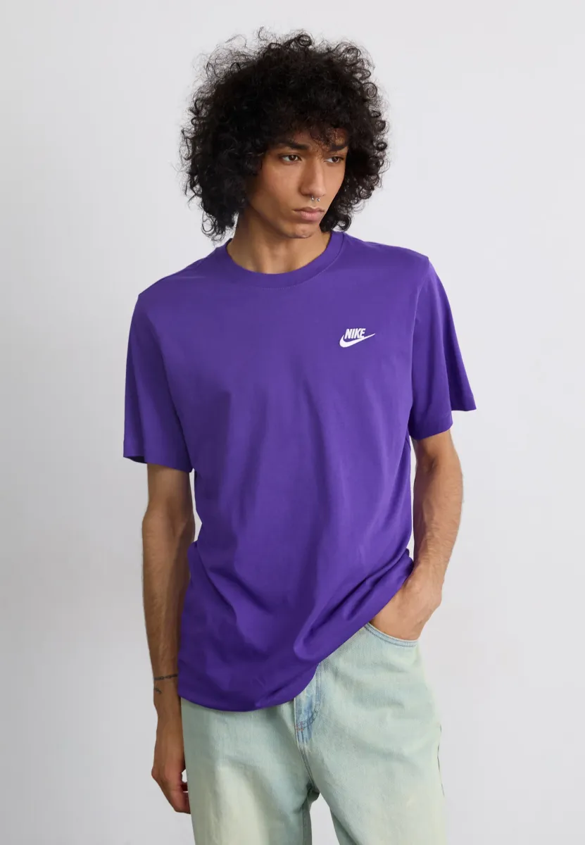 CLUB TEE - T-Shirt basic - wild grape/white
