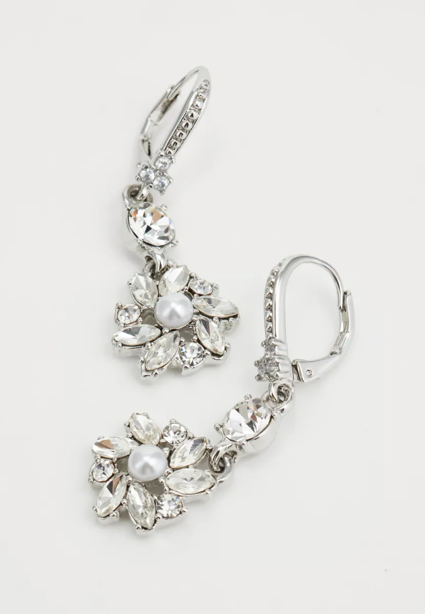 CLUSTER LEVERBACK - Ohrringe - silver-coloured