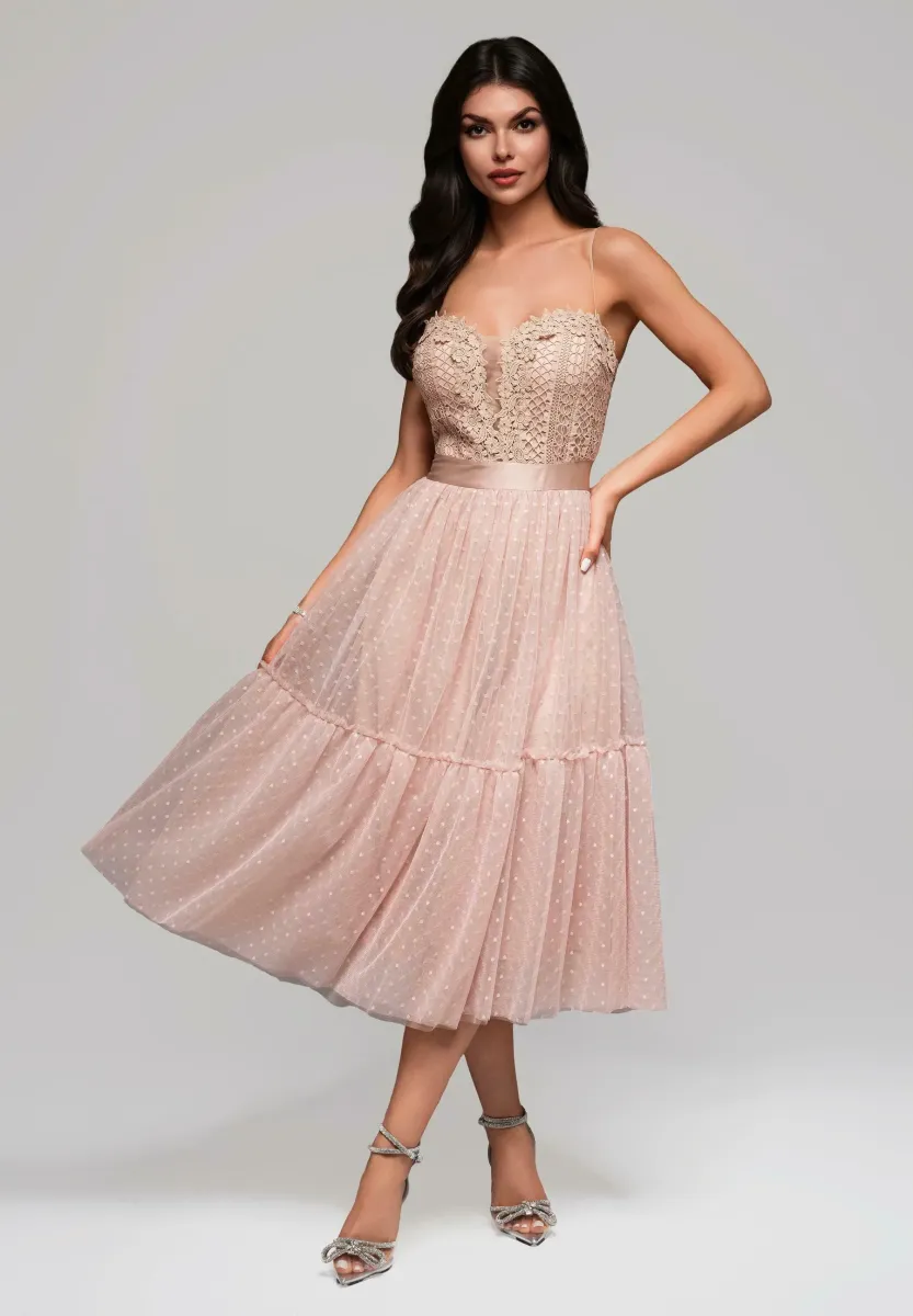 Cocktailkleid/festliches Kleid - beige