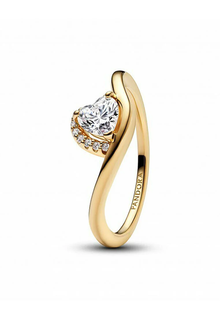 COEUR ONDULÉ - Ring - doré