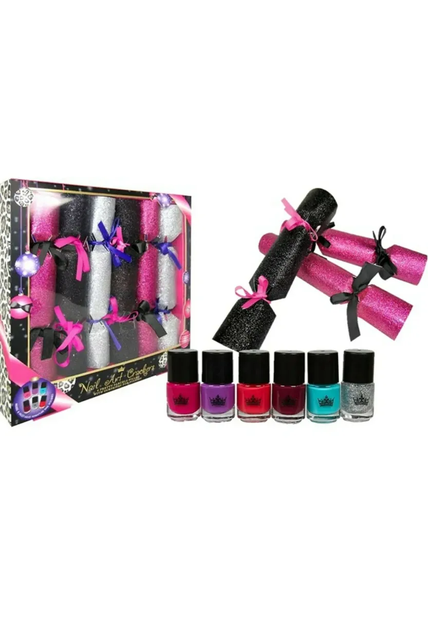 COFFRET CADEAU DE 6 CRACKERS DE NOËL "VERNIS À ONGLES" - Adventskalender - multicolore