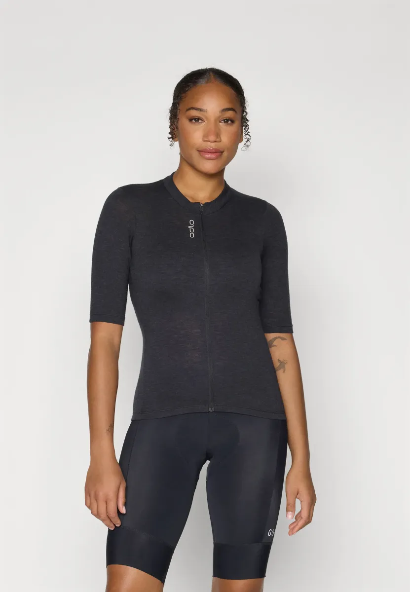 COLLAR FULL ZIP ZEROWEIGHT - Cycling-Trikot - black