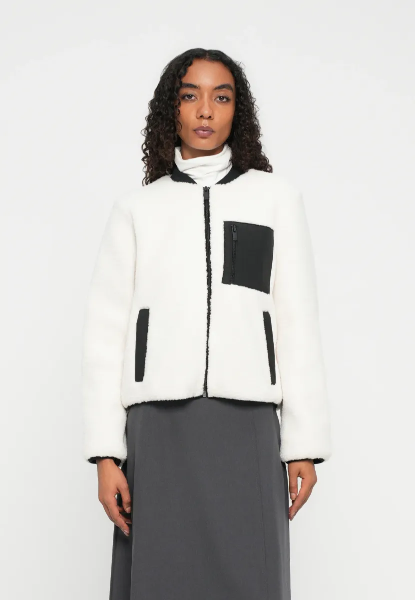 COLLAR JACKET - Bomberjacke - light cream beige