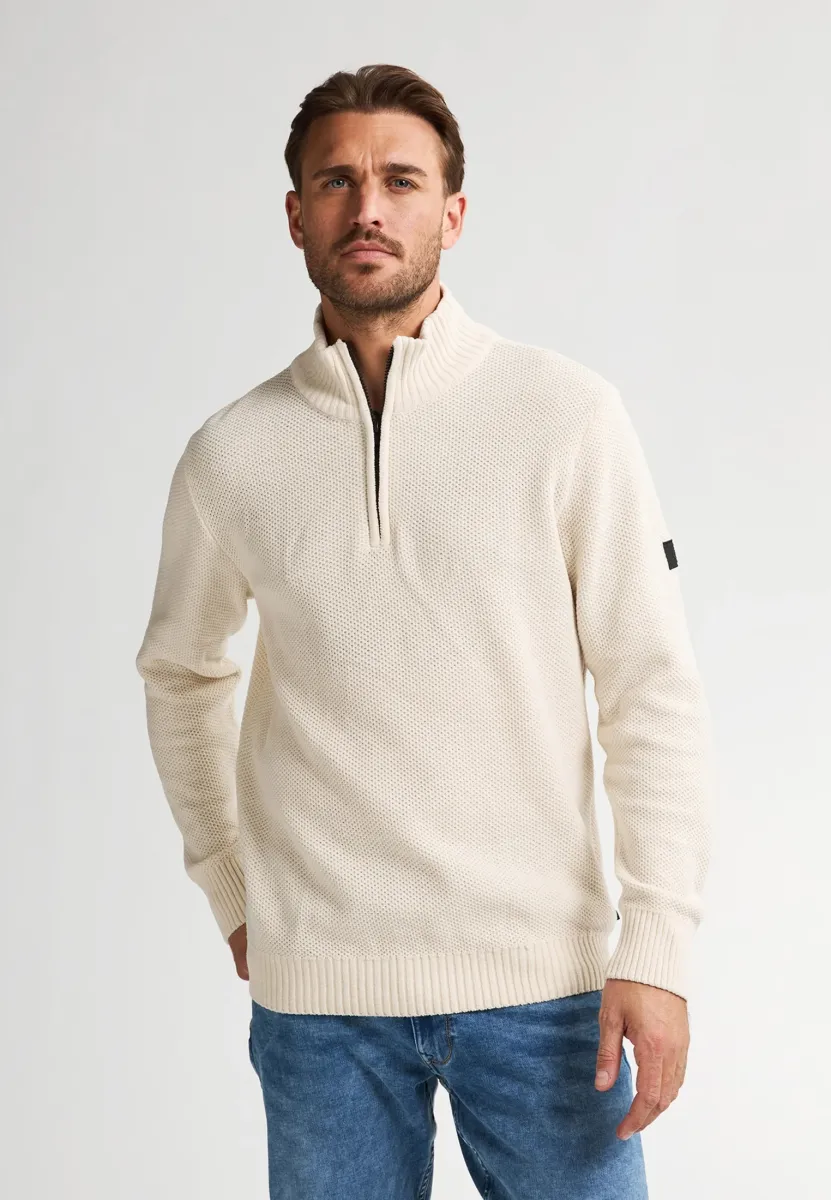 COLLAR - Strickpullover - raw sand