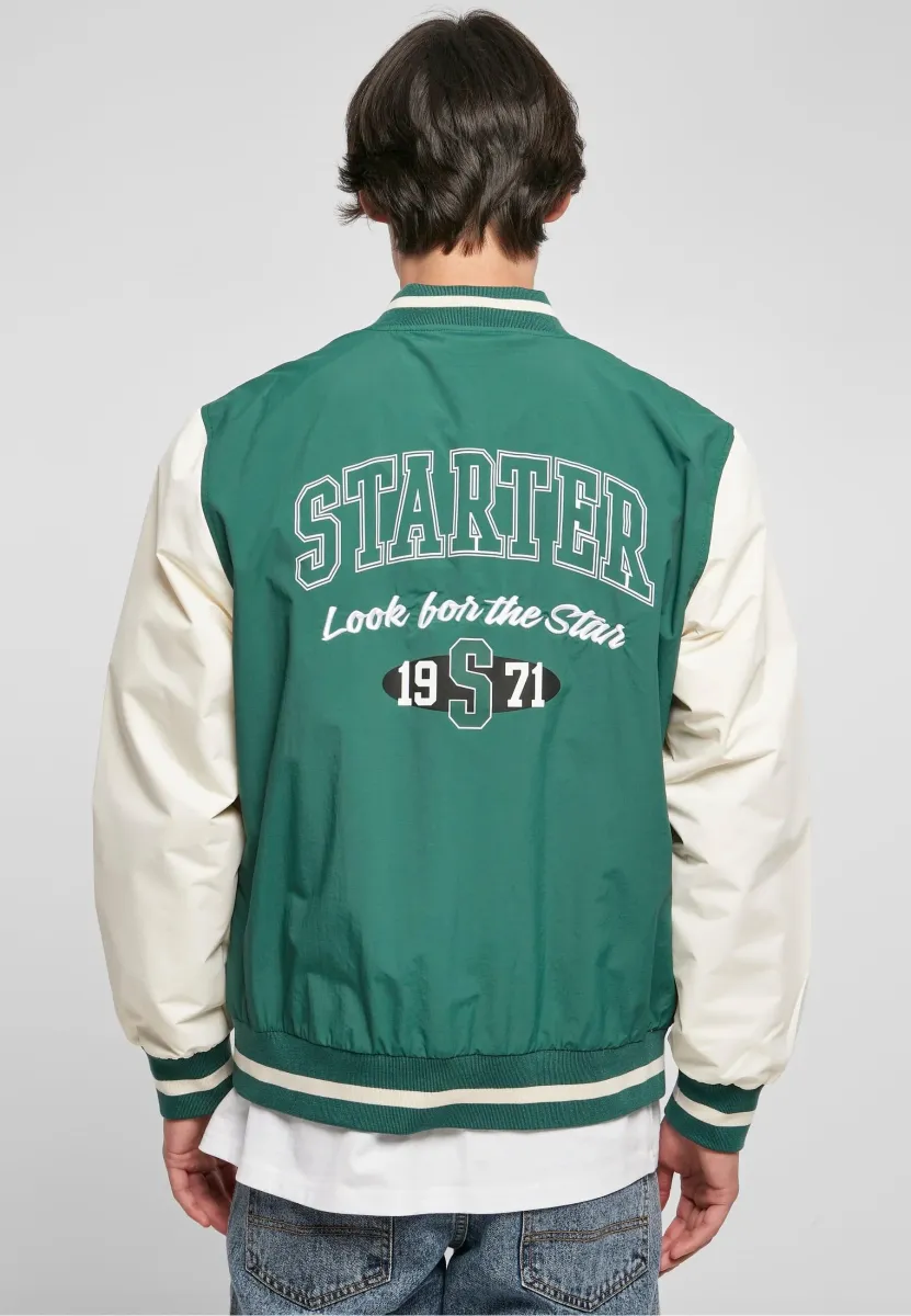 COLLEGE - Bomberjacke - darkfreshgreen palewhite