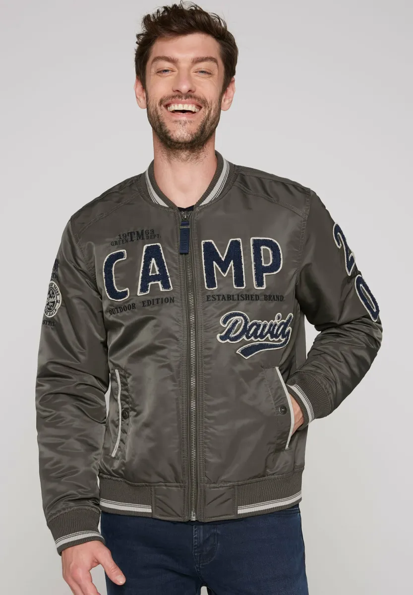 COLLEGE MIT LOGO - Bomberjacke - medium khaki