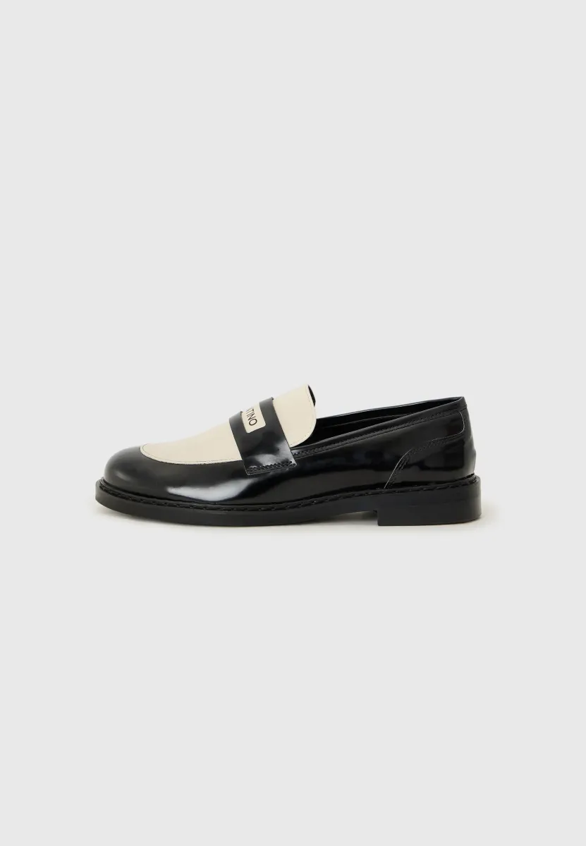 COLLEGE - Slipper - black/white