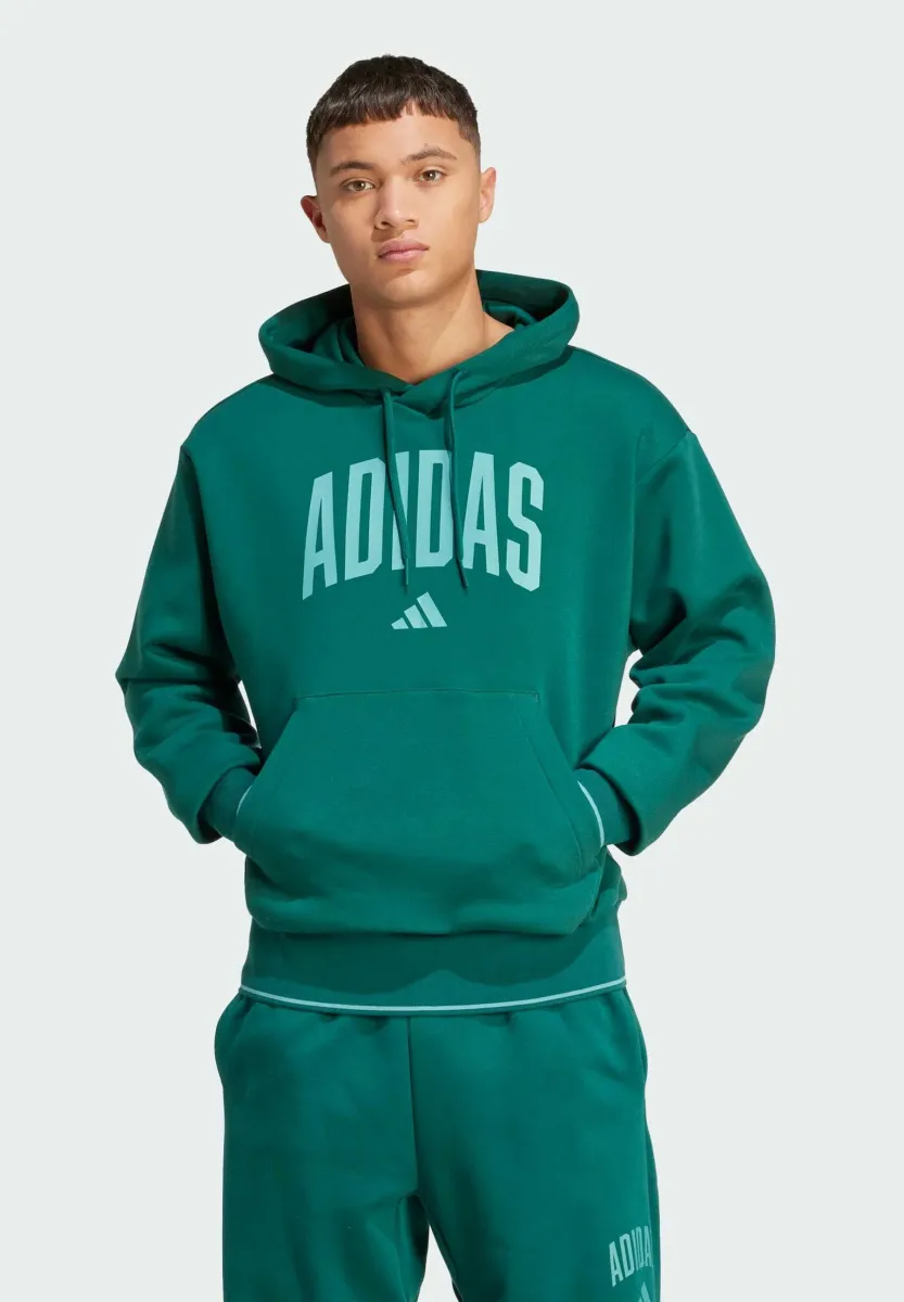 COLLEGIATE - Kapuzenpullover - collegiate green   powder teal