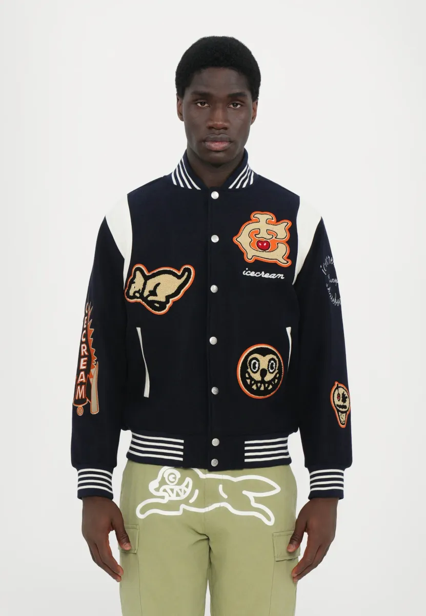 COLLEGIATE PATCH VARSITY JACKET - Bomberjacke - navy