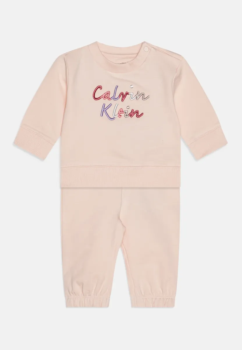 COLOUR LOGO UNISEX SET - Trainingsanzug - silver peony