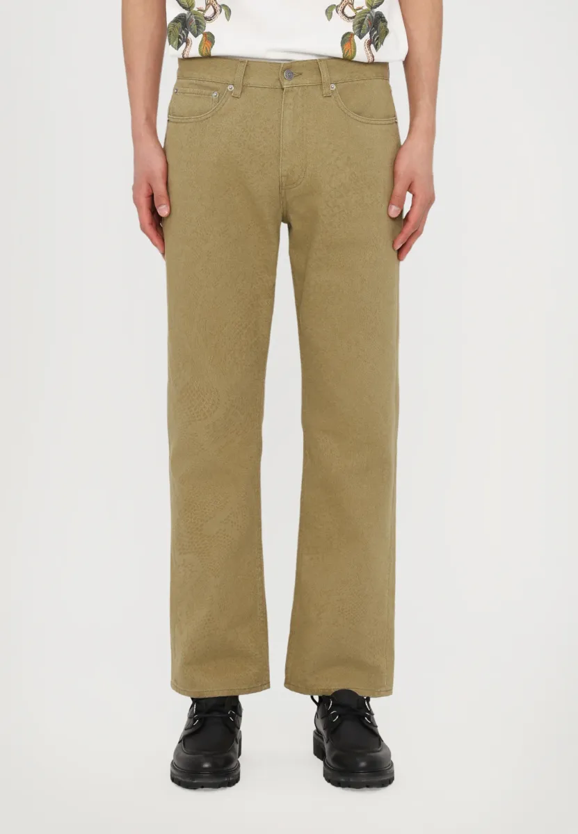 COLOURED PYTHON  - Jeans Relaxed Fit - kaki