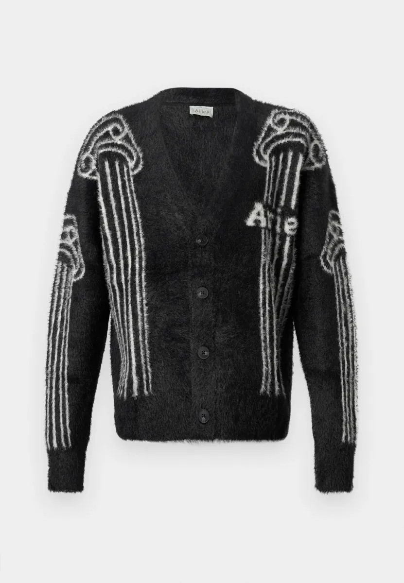 COLUMN CARDIGAN UNISEX - Strickjacke - black