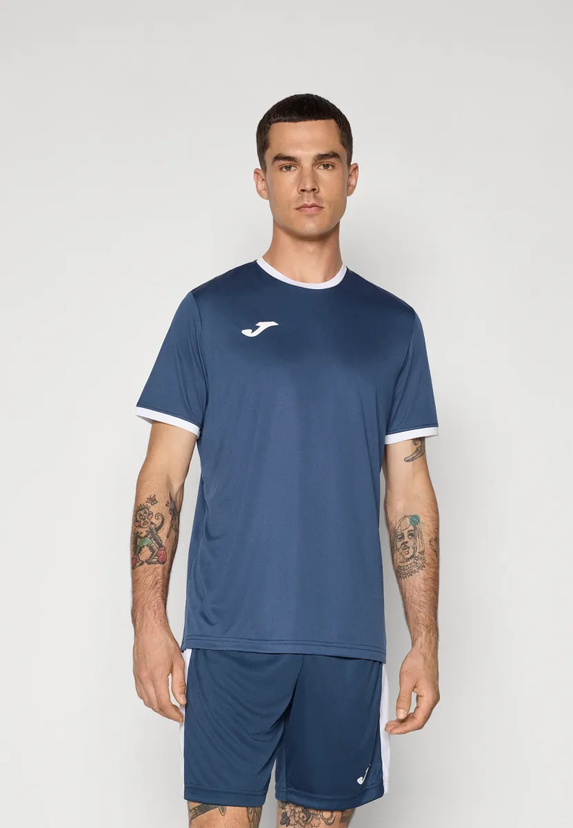 COMBI PREMIUM - T-Shirt print - dark navy/white