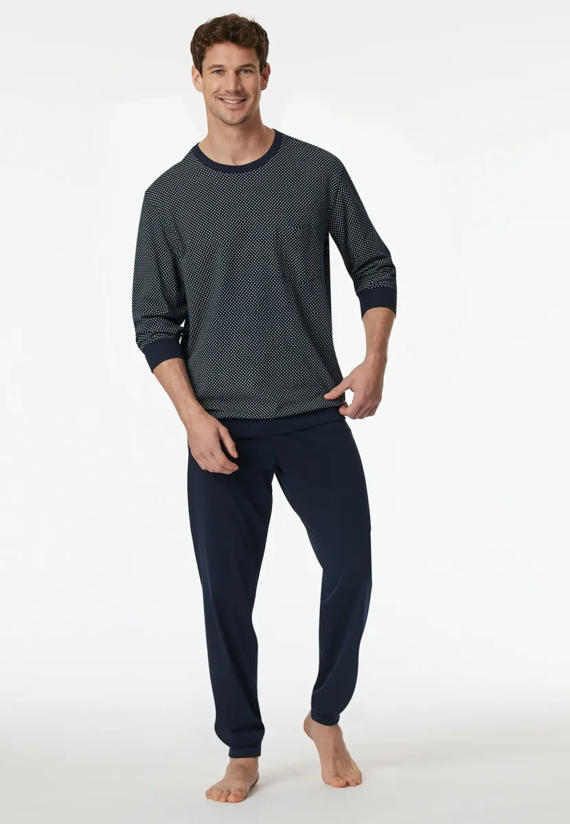 COMFORT ESSENTIALS - Nachtwäsche Set - nachtblau